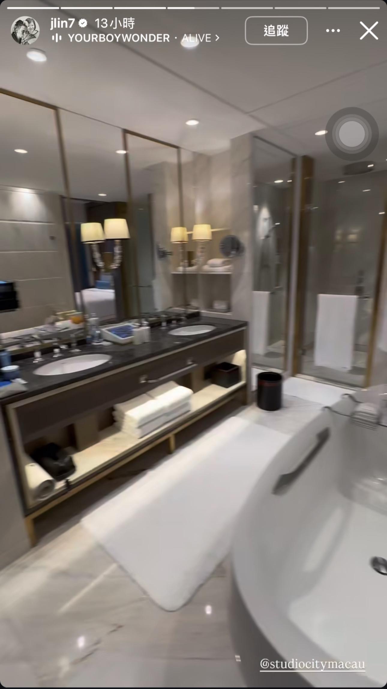 林書豪入住澳門新濠影滙。（圖／翻攝林書豪IG）