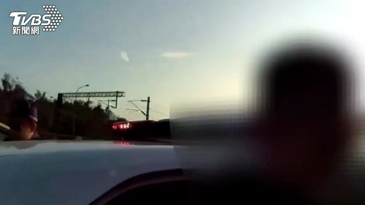 藏毒男子被帶上警車。（圖／TVBS）