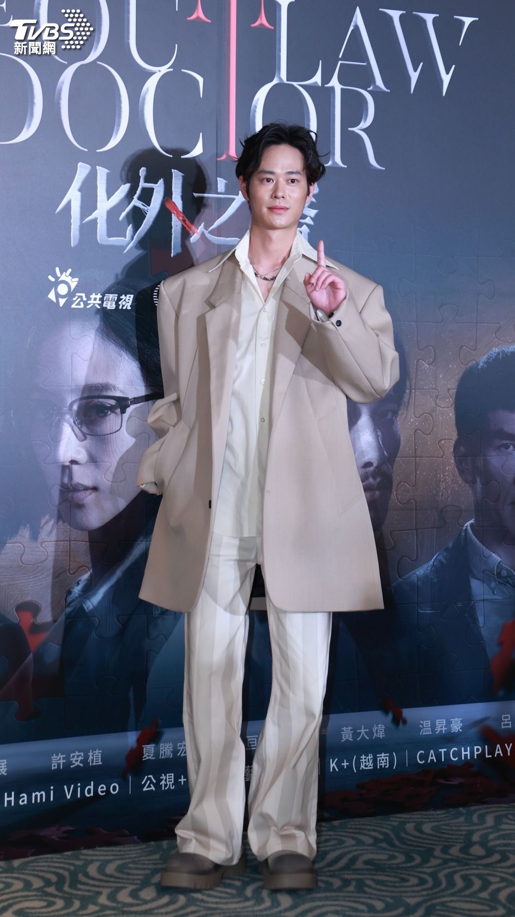 夏騰宏有許多奔跑戲，被受該劇的「跑步擔當」。（圖／黃城碩攝）