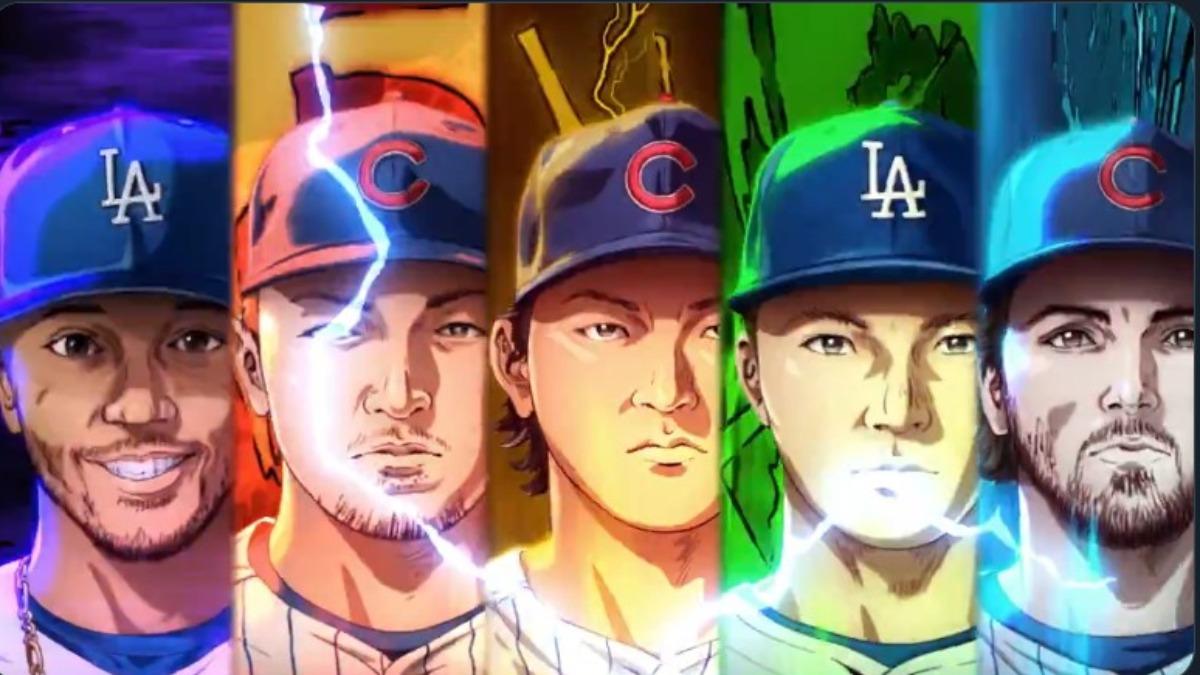 大聯盟球員動漫化。（圖／翻攝自X@MLB）