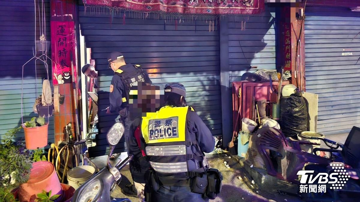 警方到場後滋事車輛已離開。（圖／TVBS）