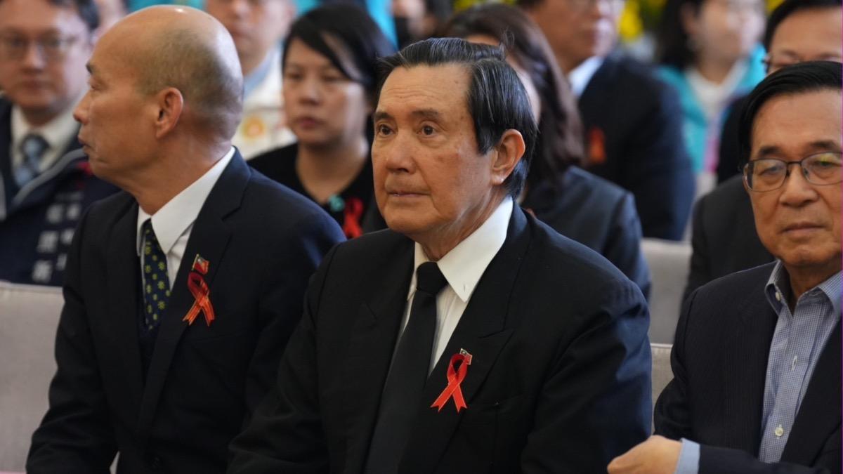 韓國瑜、馬英九、陳水扁難得同框。（圖／民眾黨提供）