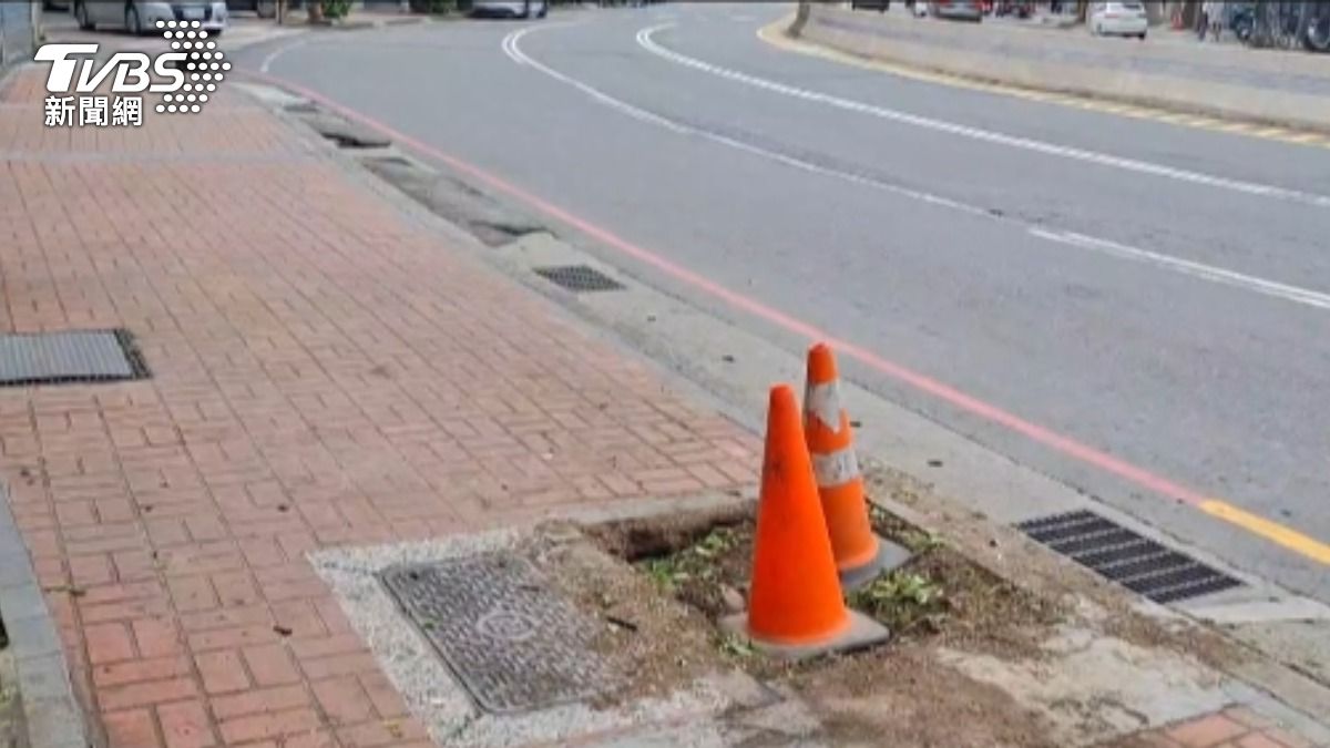 中壢環北路段有處彎道。（圖／TVBS）