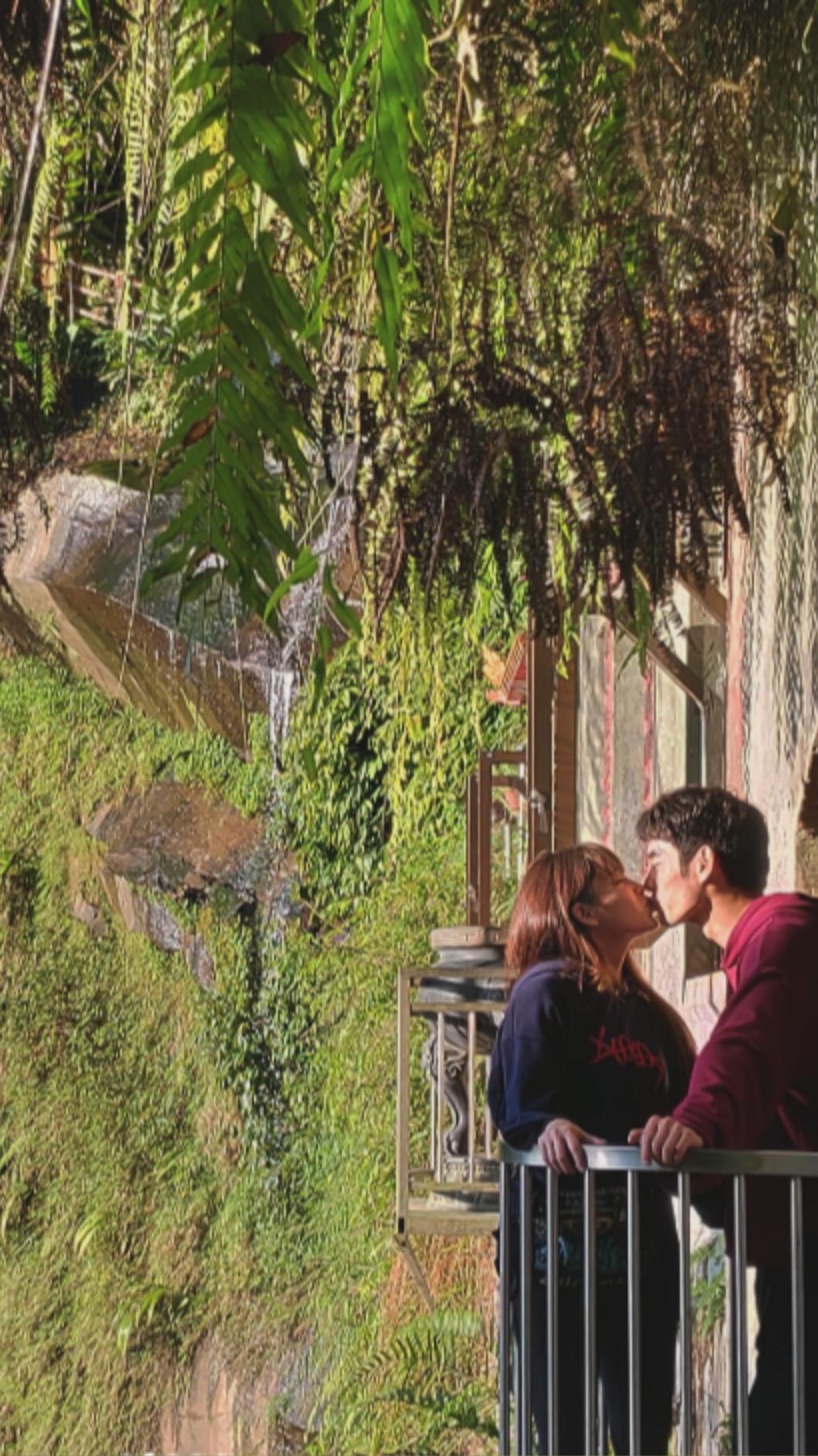 張書豪曬跟歐陽妮妮的甜蜜親吻照。（圖／翻攝自IG）