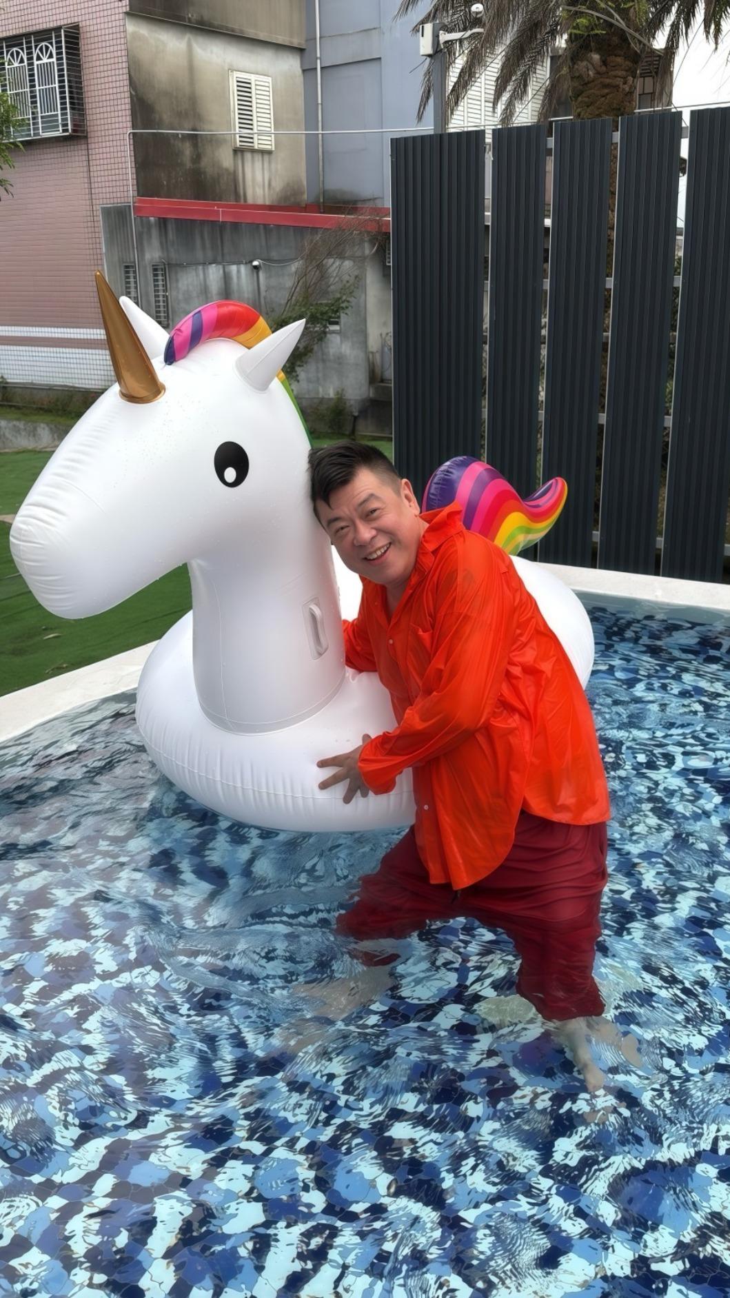 孫德榮近日到宜蘭旅遊。（圖／彼得爸提供）