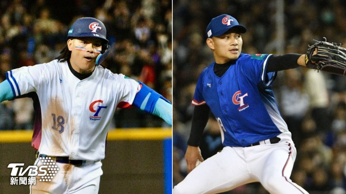 中華隊張育成（左）、徐若熙（右）入選WBCQ十大球星。（圖／胡瑞麒攝）