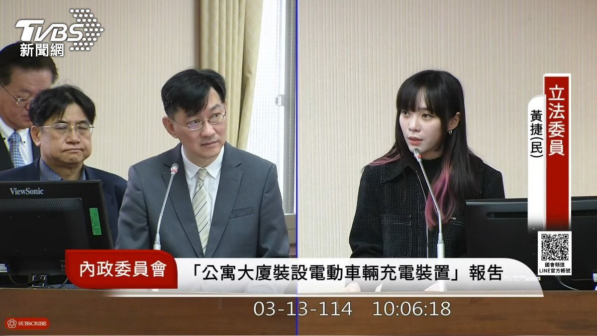 針對陸配亞亞鼓吹武統，黃捷建議內政部，若後續還有相關言論，應主動出擊。（圖／翻攝自國會頻道）