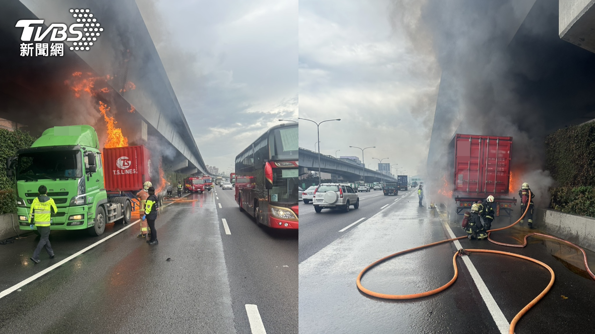 警消人員到場搶救。（圖／TVBS）