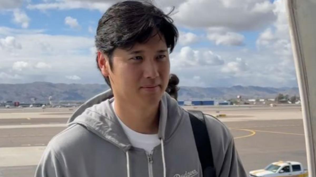 道奇隊大谷翔平抵達日本。（圖／翻攝自道奇隊X）