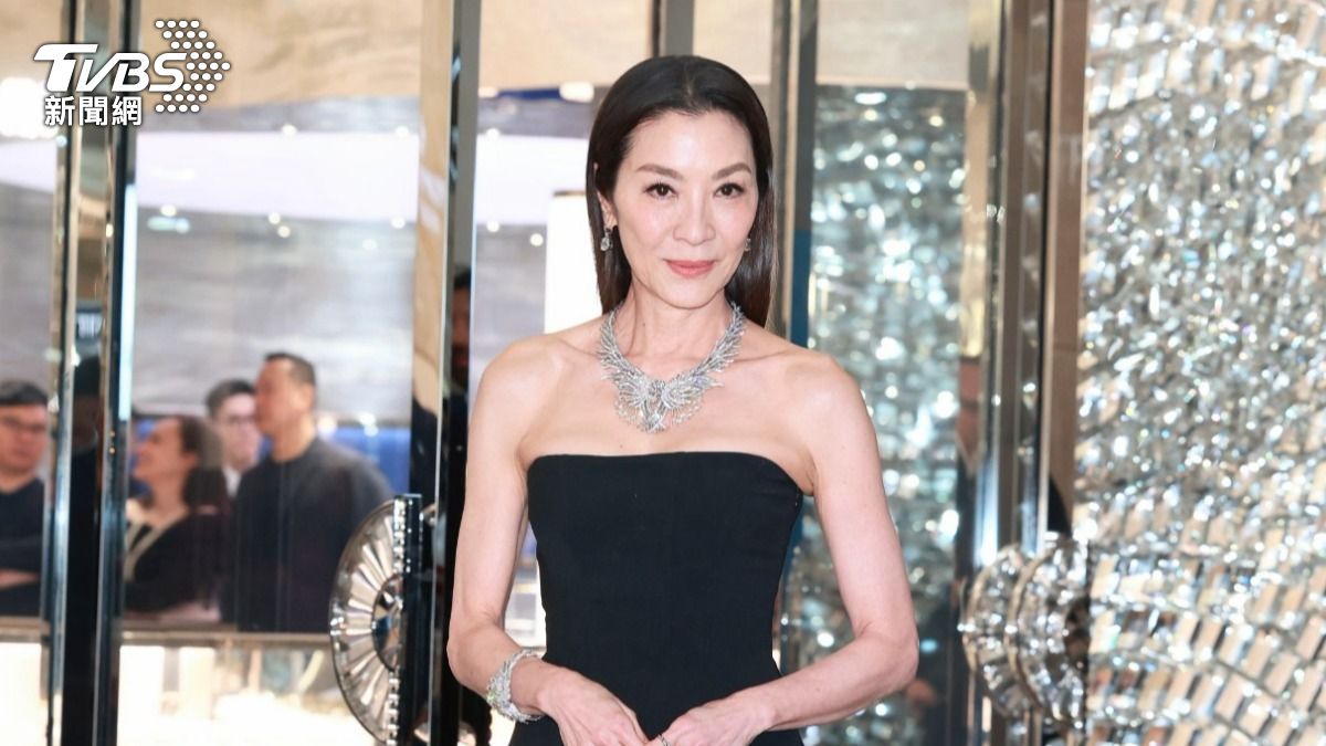 楊紫瓊日前來台參加珠寶開幕活動，社群上寫「中國台北」惹議。（圖／趙世平攝）