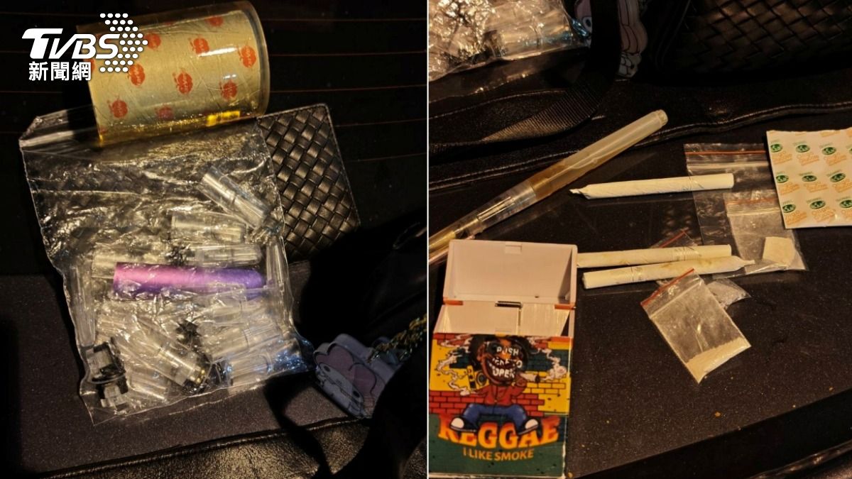 警方在車內查扣大量毒品。（圖／TVBS）