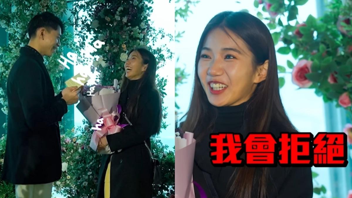 家寧當時馬上拒絕Andy。（圖／翻攝眾量級CROWD YouTube）