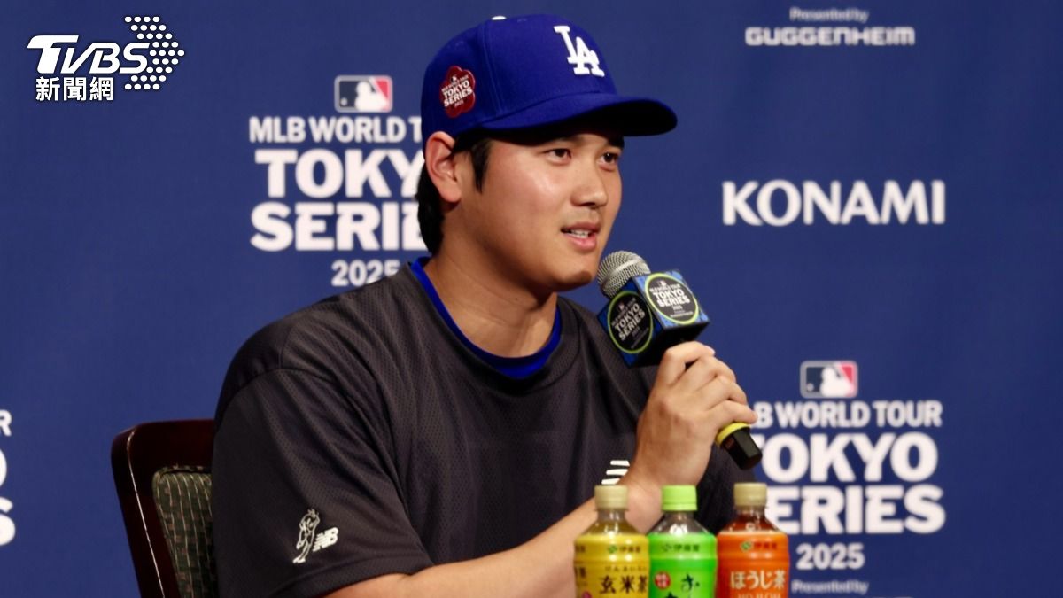 日籍巨星大谷翔平認為一場大聯盟比賽看到五位日本球員同場競技是一件大事。 (圖／藍于洺攝)