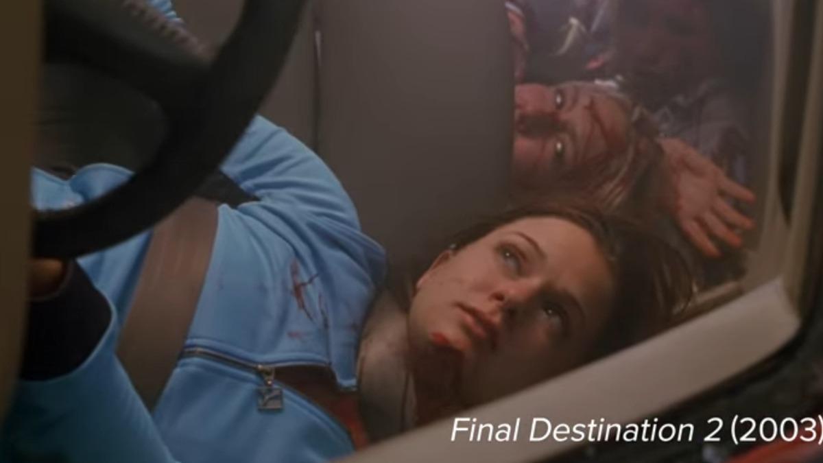 《絕命終結站2》的車禍戲也讓粉絲印象深刻。（圖／翻攝自YouTube）