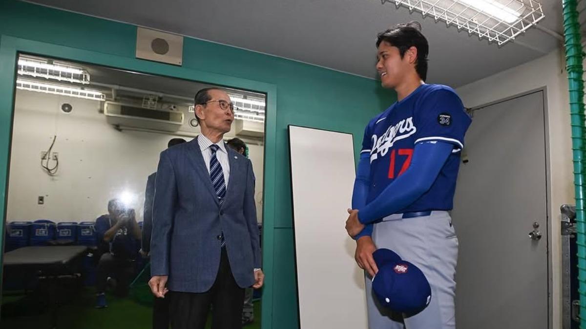 王貞治（左）和大谷翔平（右）。（圖／翻攝自Instagram@shoheiohtani）