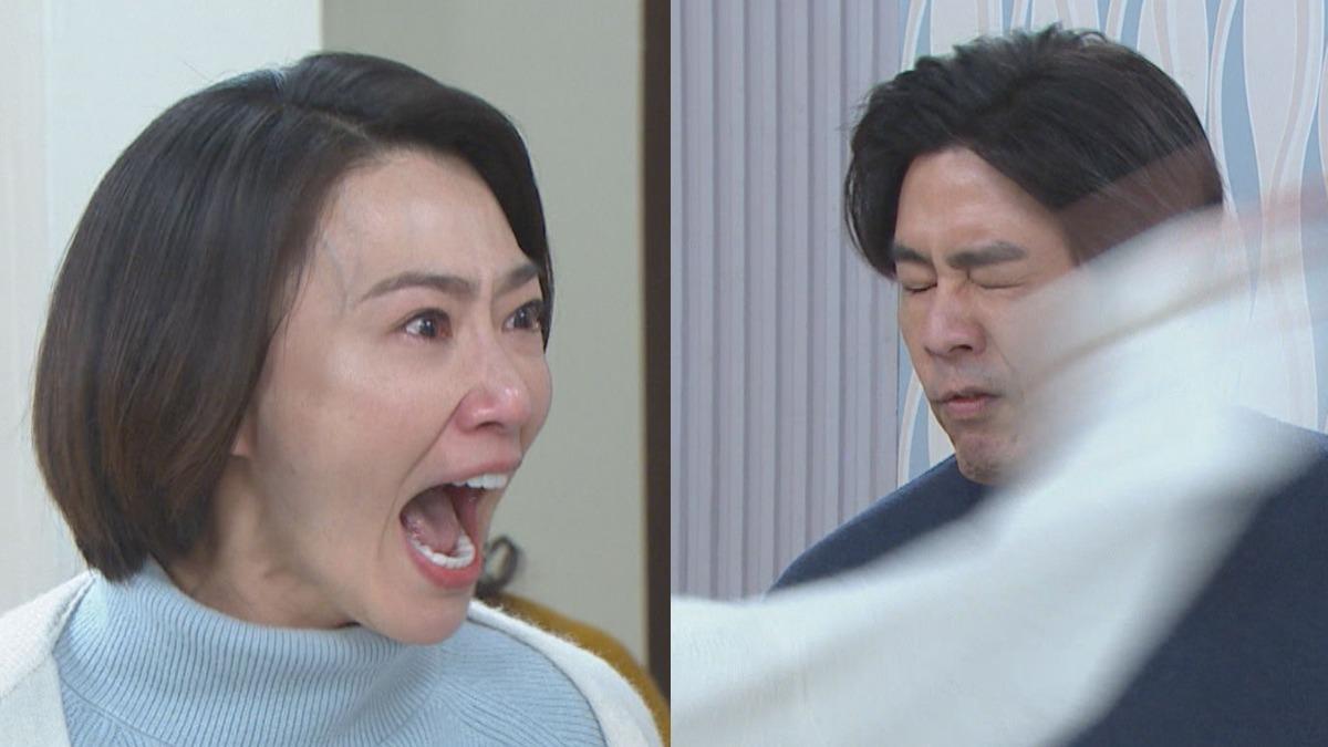 侯怡君劇中發現劉至翰外遇氣炸。（圖／民視提供）