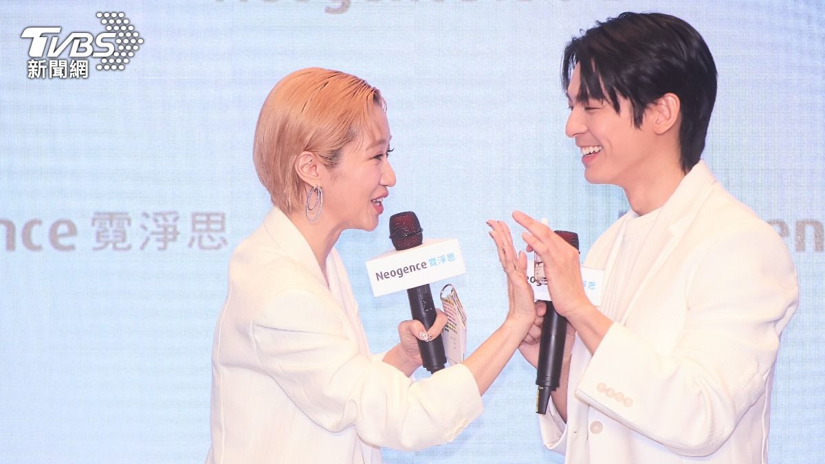 林柏宏、Lulu合作過《此時此刻》，兩人默契極佳。（圖／張哲鳴攝）