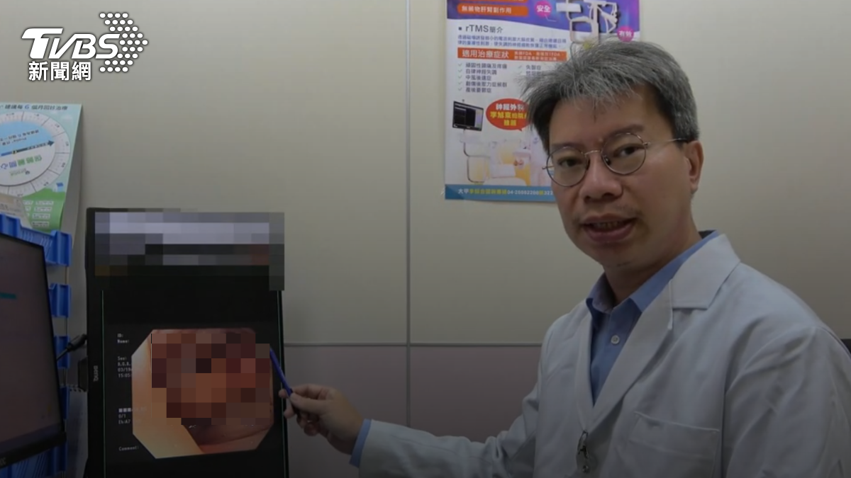 台中一名男子得大腸癌。（圖／TVBS）