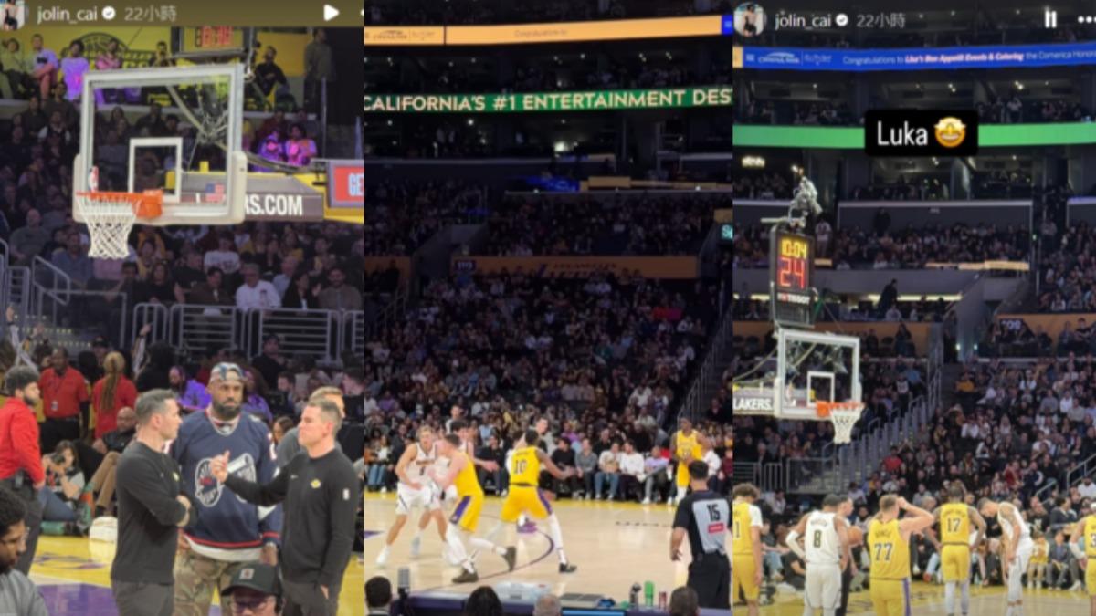 蔡依林在社群分享多張欣賞NBA的照片，本人並未入鏡。（圖／翻攝自蔡依林IG）