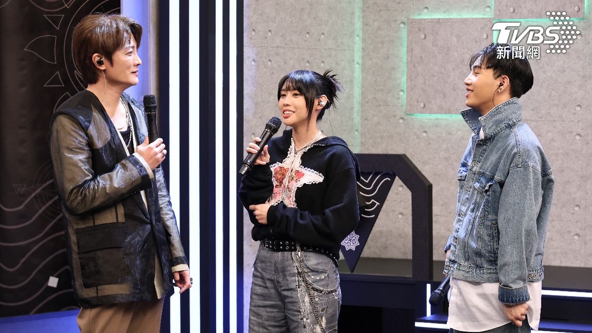 阿沁很欣賞兩位後輩。（圖／張哲鳴攝）