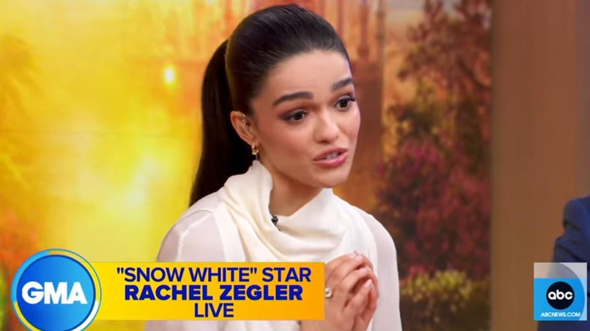 瑞秋曾格勒在《早安美國》宣傳時強調愛與勇氣。（圖／翻攝自YouTube）