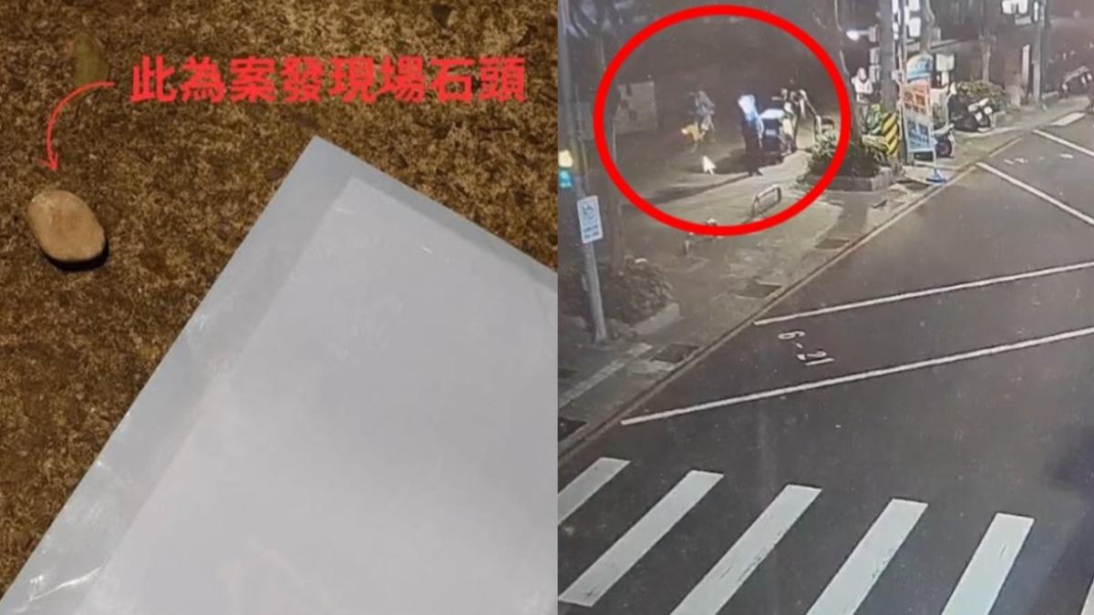 罷免團體稱遭路過的民眾丟石頭。（圖／翻攝自臉書、TVBS）