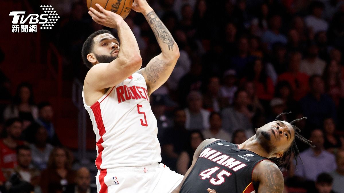 范弗利特下半場個人獨拿25分，帶領火箭逆轉勝熱火。（圖／達志影像美聯社）