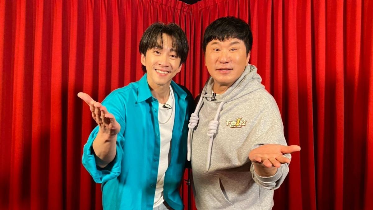 陳漢典（左）上胡瓜網路節目。（圖／《下面一位》提供）
