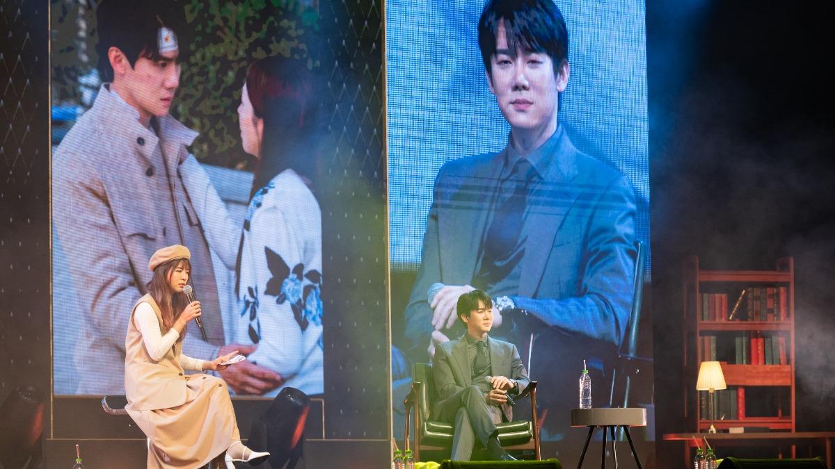 柳演錫與粉絲分享拍攝《現在撥打的電話》拍攝趣事。（圖／瑞田文創提供 ）