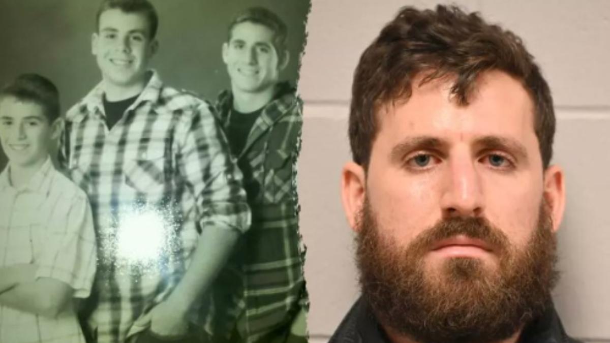 31歲的馬修（右圖）殘忍殺害其26歲的弟弟約瑟夫（左圖左一）。（圖／翻攝自 X）
