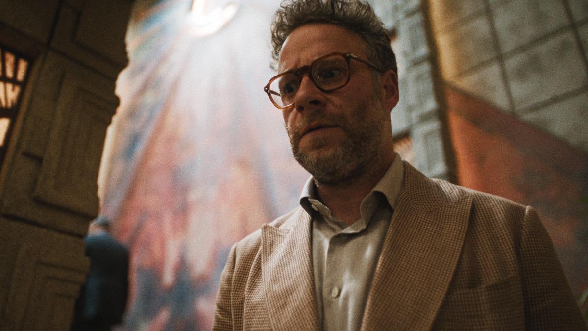 賽斯羅根自製自演《片廠風雲》笑看好萊塢的拍片荒謬生態。（圖／APPLE TV+提供）