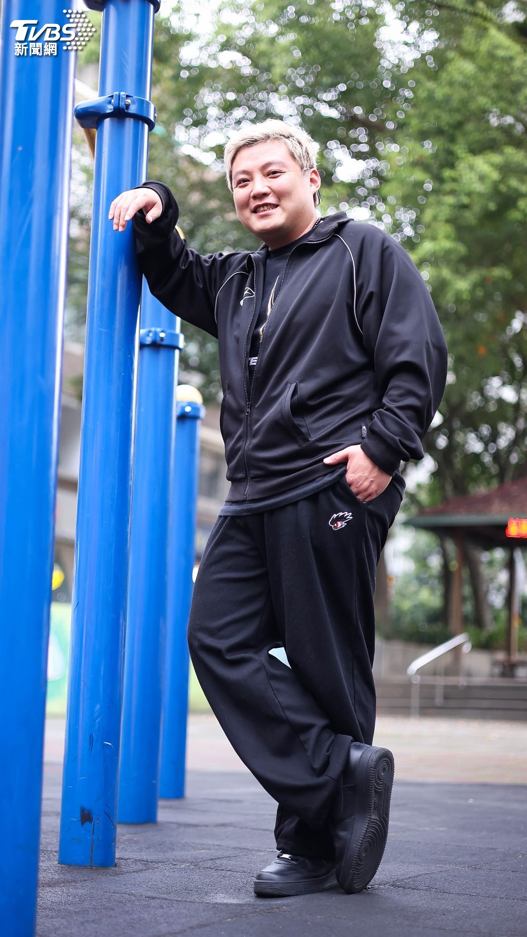 歐吉虎自嘲是易胖體質，近期常和老闆洋蔥健身。（圖／張哲鳴攝）