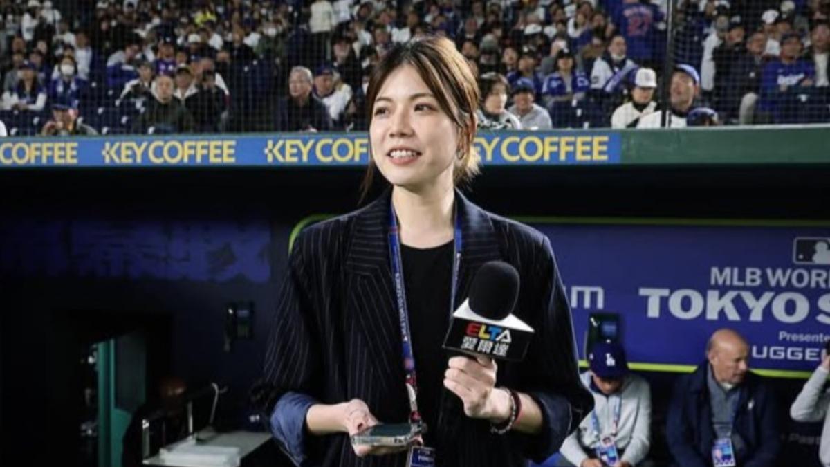 秦于婷分享2025大聯盟東京海外賽工作花絮。（圖／翻攝自秦于婷IG）