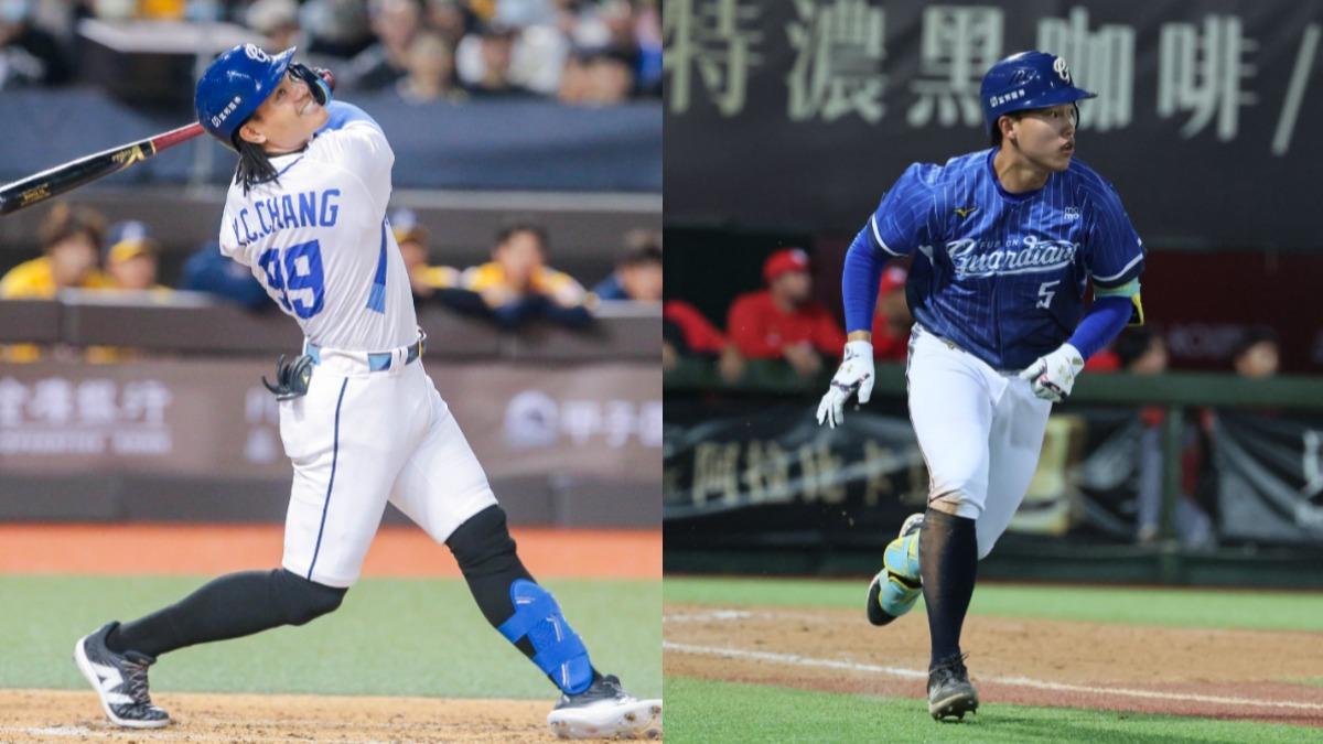 富邦悍將強打張育成、新人王念好。（圖／翻攝自Fubon Guardians 富邦悍將棒球隊臉書）