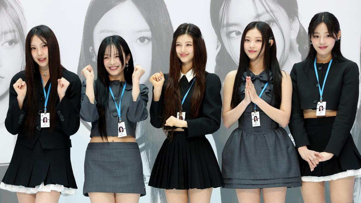 NewJeans去年3月接下仁川機場稅關的宣傳大使。（圖／news1提供）