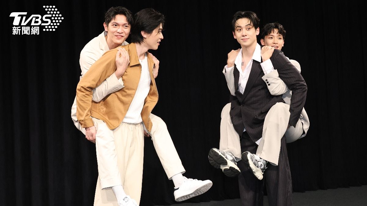 林輝瑝（左起）、幸卓輝、葛兆恩、Nelson出席《對立而已》首映會。（圖／張哲鳴攝）