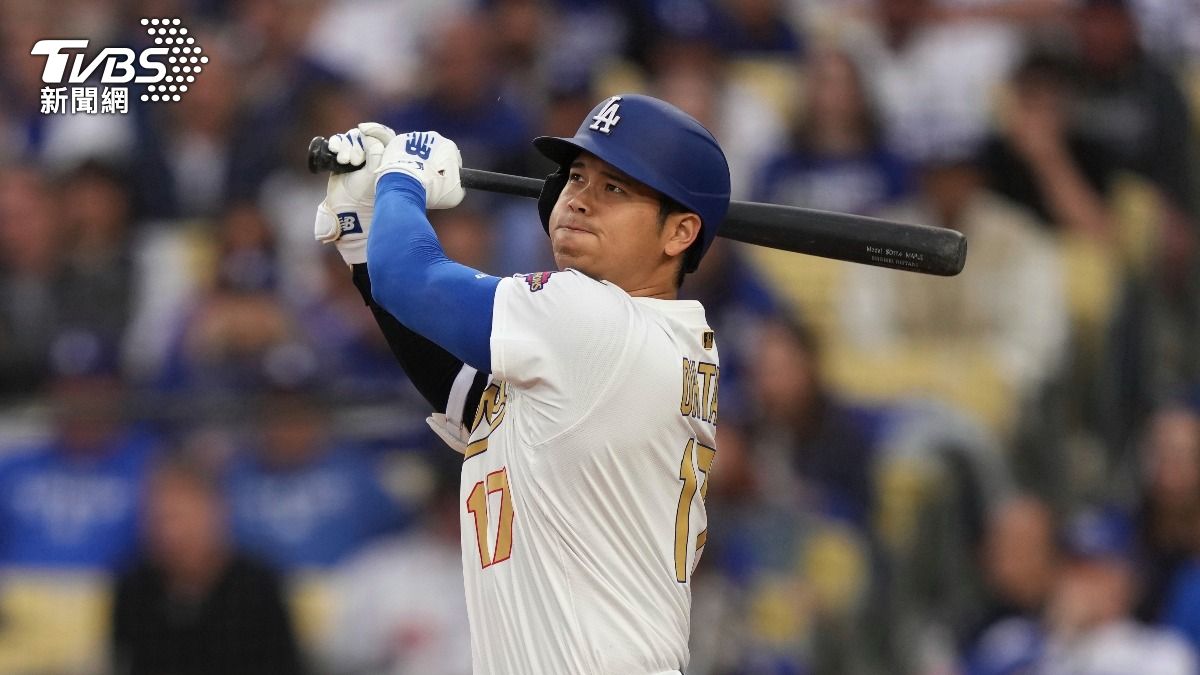 道奇本土開幕戰，大谷炸裂本季第二轟。（圖／達志影像美聯社）