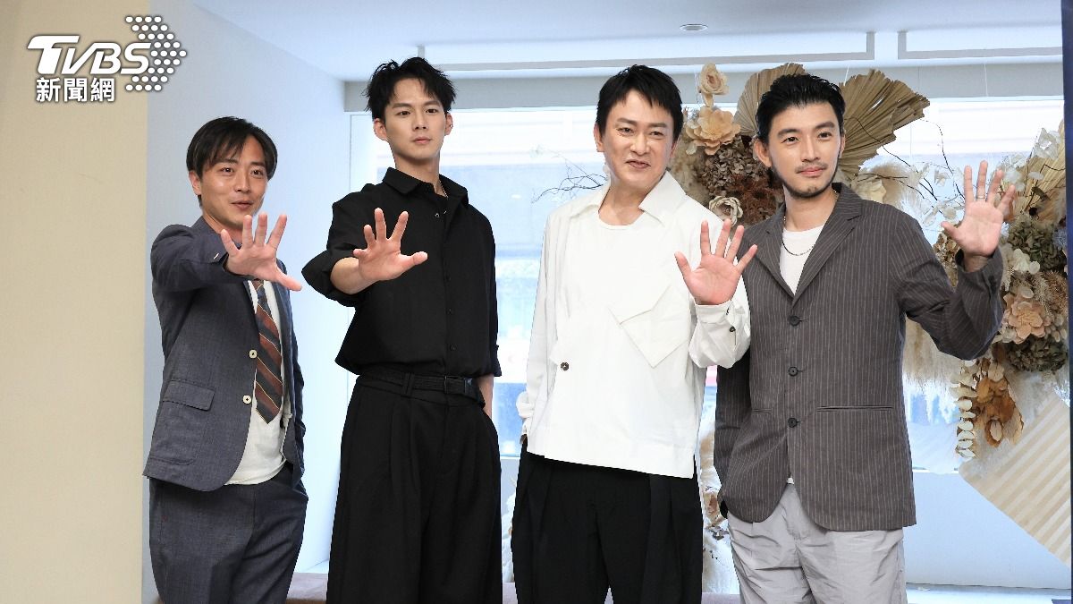 劉承恩（左起）、吳念軒、王識賢、曾少宗公開露面。（圖／張哲鳴攝）