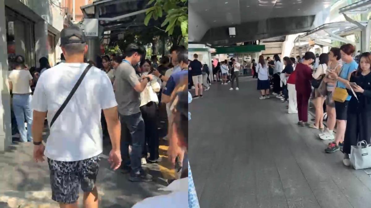 驚魂未定的民眾。（圖／豆比登美食旅遊指南提供）