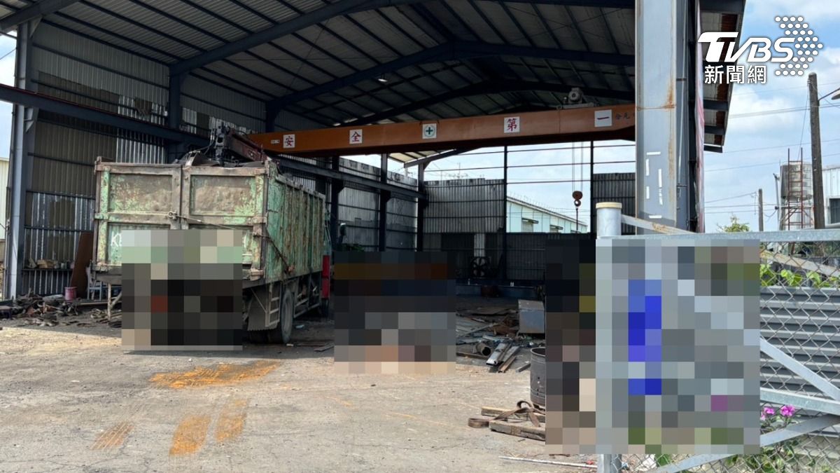 高雄女工人遭廢鐵砸破頭，送醫不治。（圖／翻攝自社會事新聞影音）