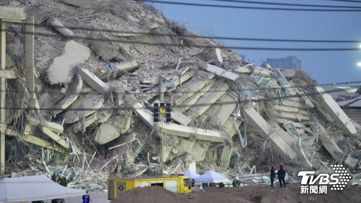 緬甸強震造成泰國曼谷大樓倒塌。（圖／華子琛攝）