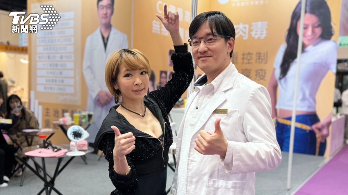 Makiyo今出席美容展力挺醫師好友。（圖／黃盈容攝）