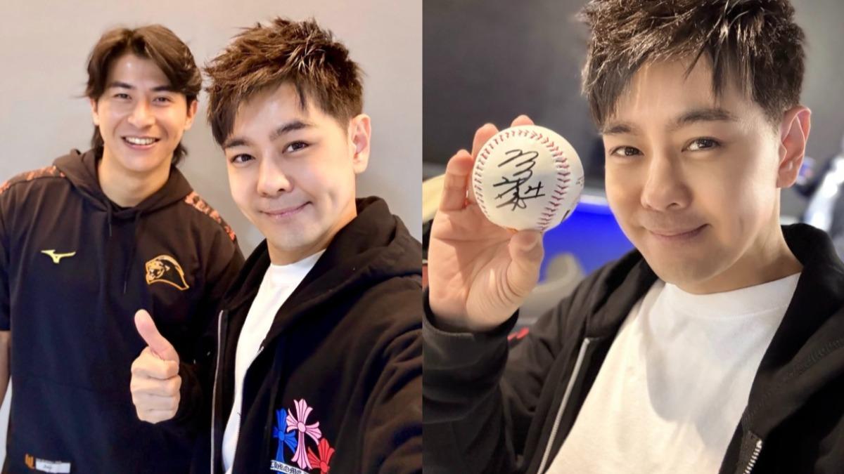 林志穎也特地向陳傑憲要了簽名球。（圖／翻攝自林志穎IG）