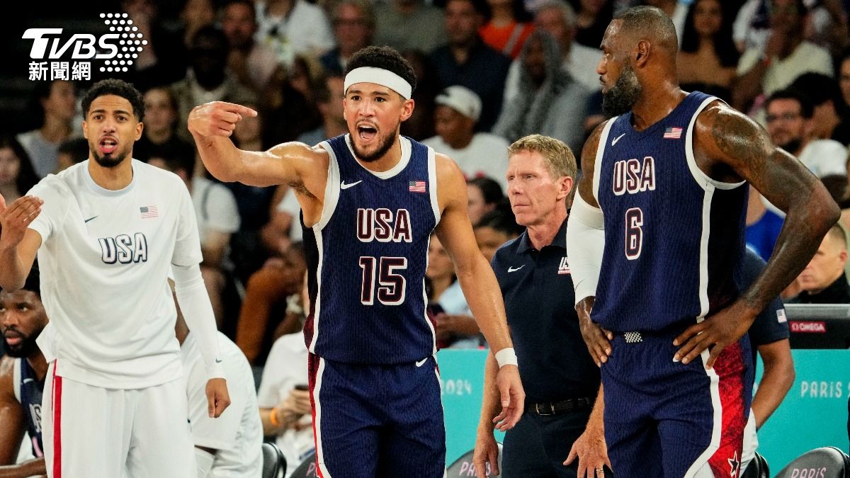 布克是美國奧運封王的「無名MVP」。（圖／達志影像路透社）