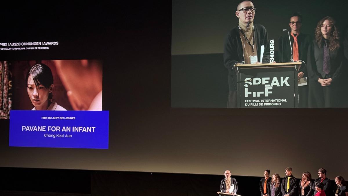 張吉安前往瑞士參加影展映後座談，與觀眾熱烈互動。（圖／翻攝自張吉安臉書）