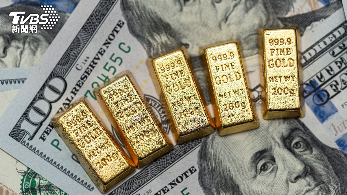 貿易戰升級，帶動黃金價格再創新高。（示意圖／shutterstock達志影像）