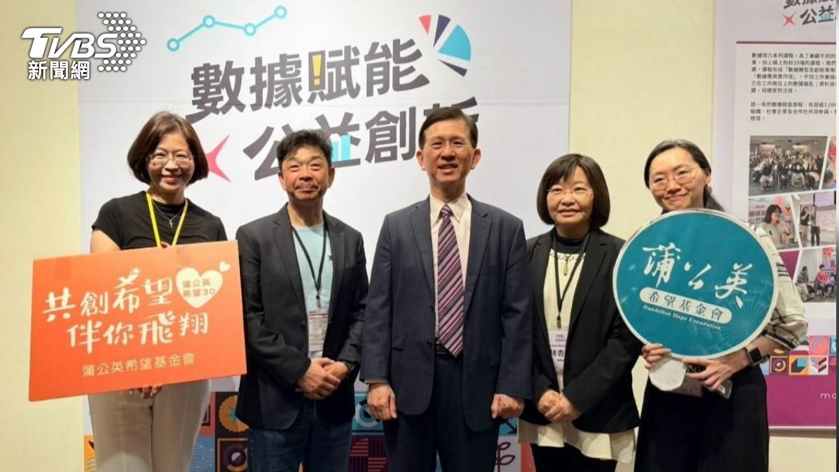 蒲公英李愛蓮執行長攜團隊出席成果分享論壇。（圖／TVBS）