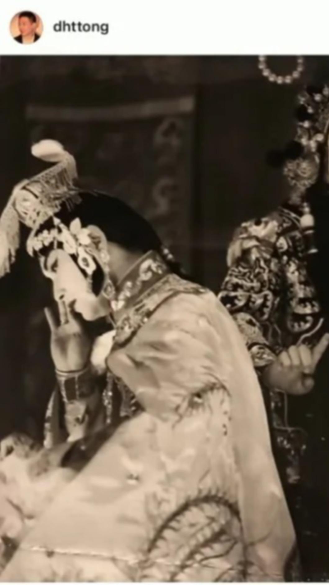 唐鶴德分享張國榮未曝光的劇照。（圖／翻攝自唐鶴德IG）