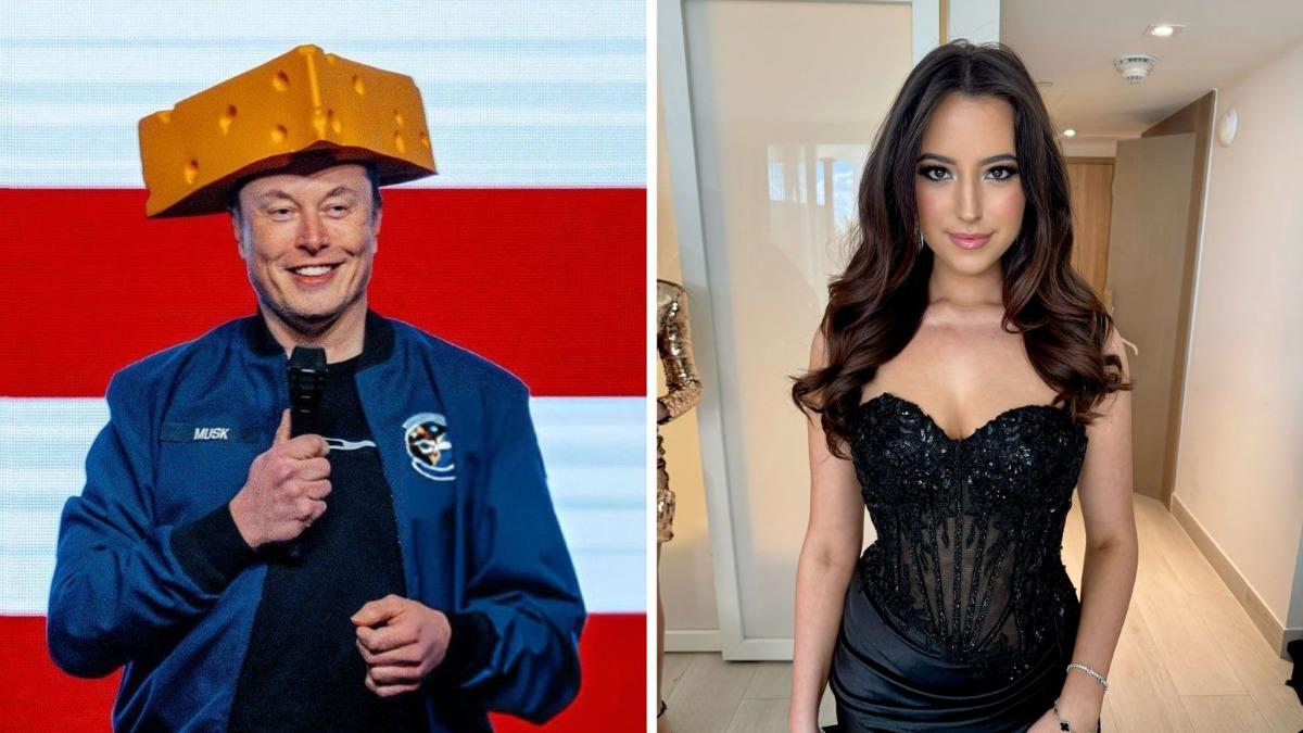馬斯克（左圖）與聖克萊爾（右圖）正在打親子訴訟官司。（翻攝X@elonmusk、X@stclairashley）