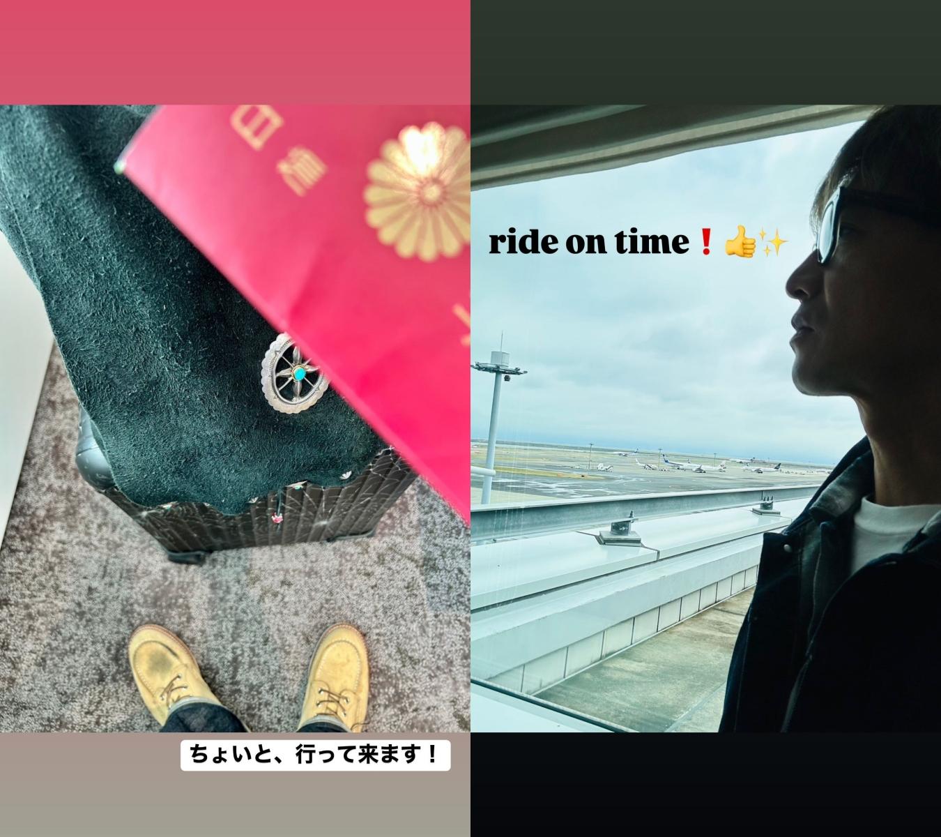 木村拓哉稍早分享了自己出發來台的模樣。(圖/翻攝自木村拓哉IG)